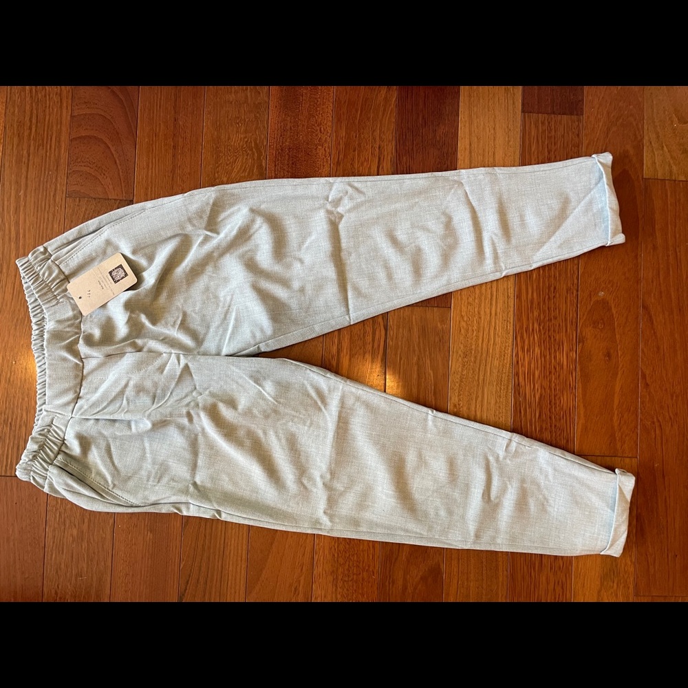 Grey Cropped Slacks - Picture 3 of 3
